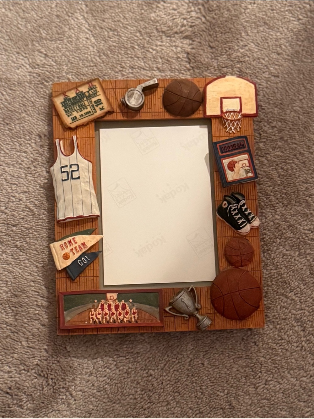 Basketball-Themed 4x6 Photo Frame